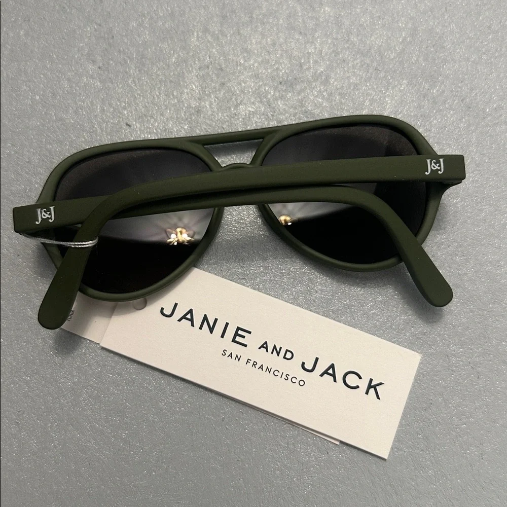 Janie and Jack Olive Green Aviator Sunglasses – NWT‎